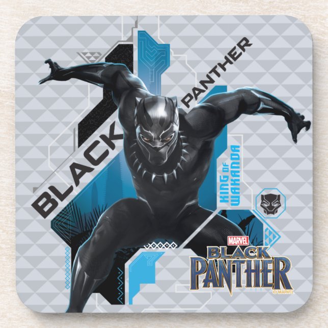 Black Panther | High-Tech Character Graphic Coaster (Front)