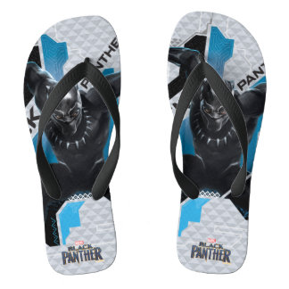Black Panther | High-Tech Character Graphic Flip Flops