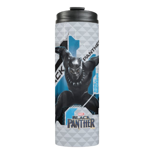 Black Panther | High-Tech Character Graphic Thermal Tumbler (Front)