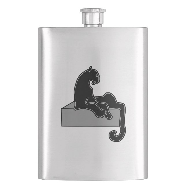 black Panther Hip Flask (Front)