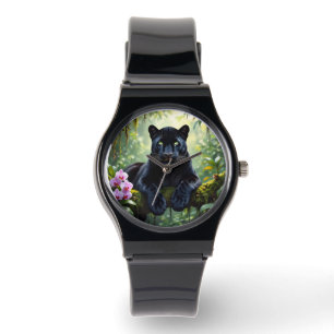 Black Panther in the Jungle Watch