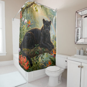 Black Panther Kenya Jungle Flowers Waterfall