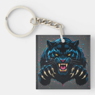 Black panther keychain