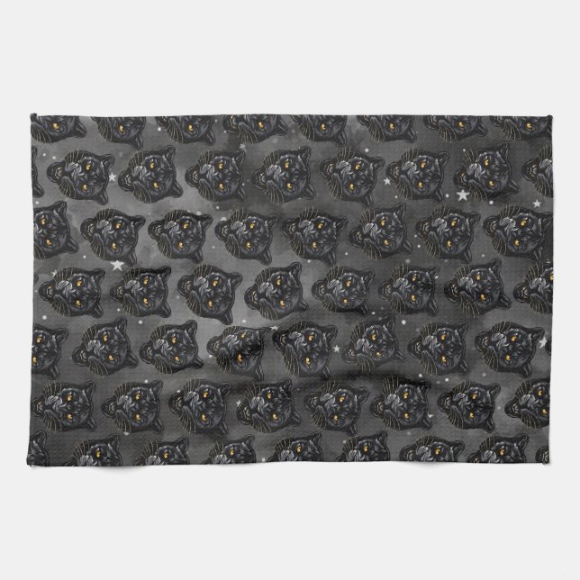 Black Panther Kitchen Towel (Horizontal)