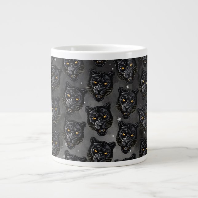 Black Panther Large Coffee Mug (Front)