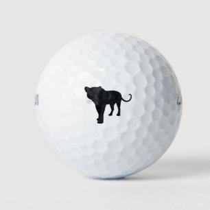 Black Panther Leopard Jaguar Cat Big Wildlife Golf Balls