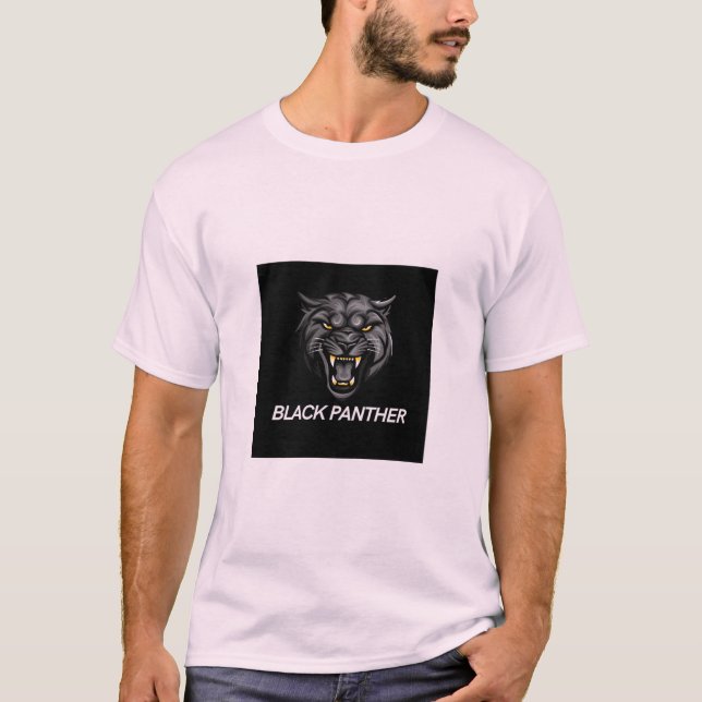 Black panther logo t-shirt  (Front)