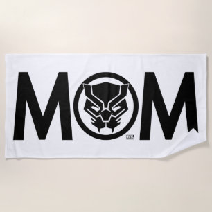 Black Panther Mom Beach Towel
