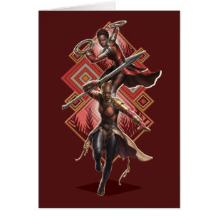 Black Panther   Nakia & Okoye Wakandan Graphic