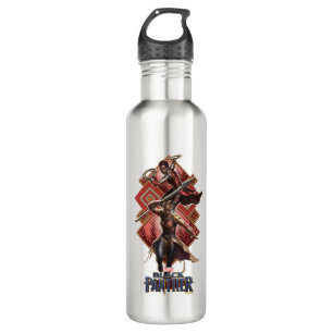 Black Panther   Nakia & Okoye Wakandan Graphic 710 Ml Water Bottle