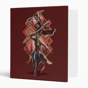 Black Panther   Nakia & Okoye Wakandan Graphic Binder