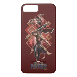 Black Panther Nakia & Okoye Wakandan Graphic iPhone 8 Plus/7 Plus Case