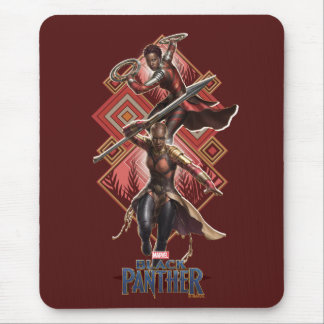 Black Panther | Nakia & Okoye Wakandan Graphic Mouse Pad