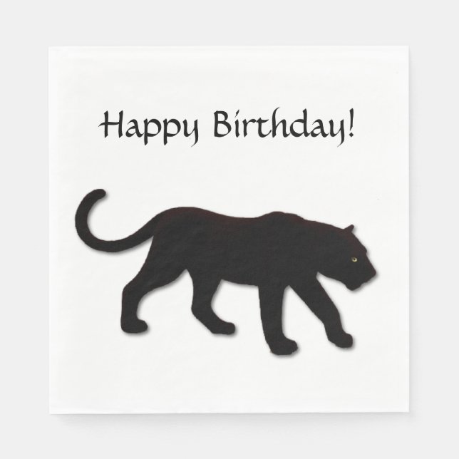 Black Panther Napkin (Front)