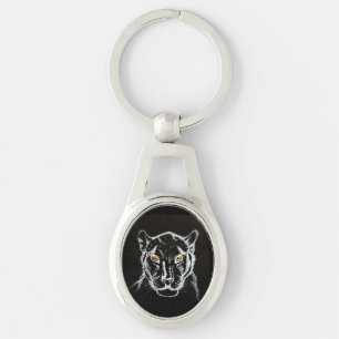 BLACK PANTHER NECKLACE KEYCHAIN