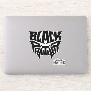 Black Panther   Panther Head Typography Graphic