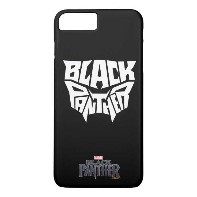 Black Panther | Panther Head Typography Graphic Case-Mate iPhone Case (Back)