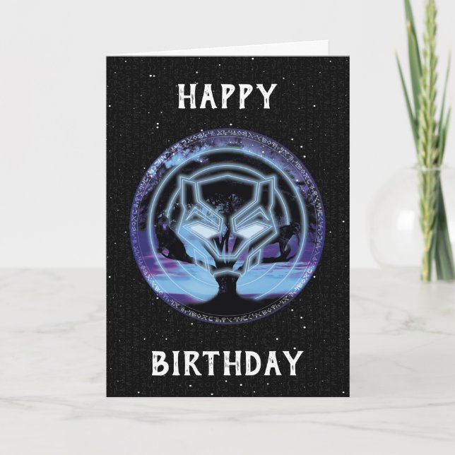 Black Panther | Panther Symbol & Wawa Tree Card (Front)