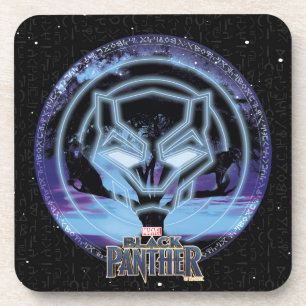Black Panther   Panther Symbol & Wawa Tree Coaster