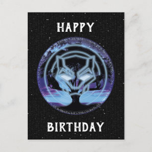 Black Panther   Panther Symbol & Wawa Tree Postcard
