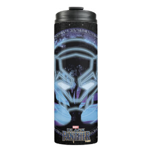 Black Panther   Panther Symbol & Wawa Tree Thermal Tumbler