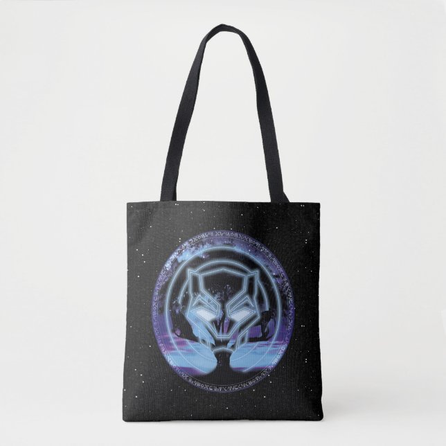 Black Panther | Panther Symbol & Wawa Tree Tote Bag (Front)