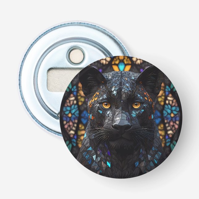 Black Panther Portrait  Bottle Opener (Front)