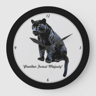 "Black Panther Scene" Large Clock