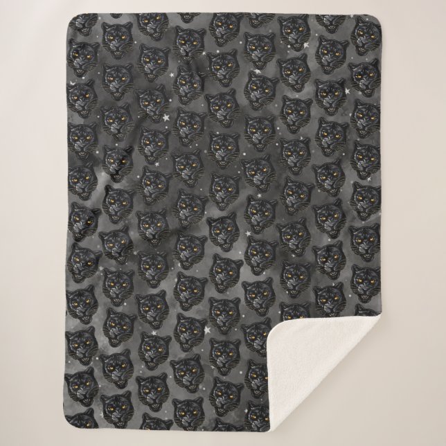 Black Panther Sherpa Blanket (Front)