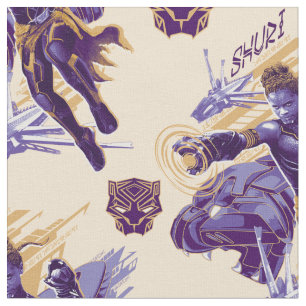 Black Panther   Shuri With Dragonflyers Fabric