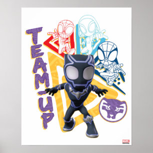 Black Panther & Spidey Team "Team-Up" Poster