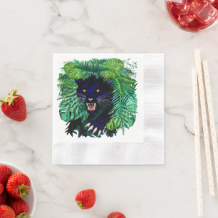 Black Panther Spirit of the Jungle Napkin