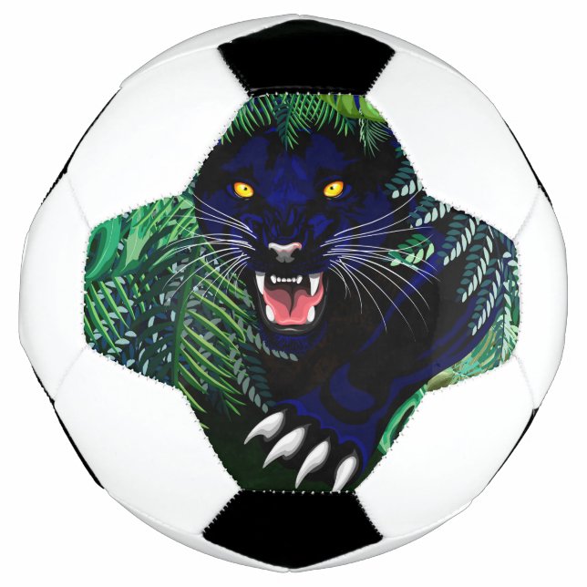 Black Panther Spirit of the Jungle Soccer Ball (Front)