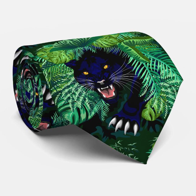 Black Panther Spirit of the Jungle Tie (Rolled)