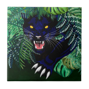 Black Panther Spirit of the Jungle Tile