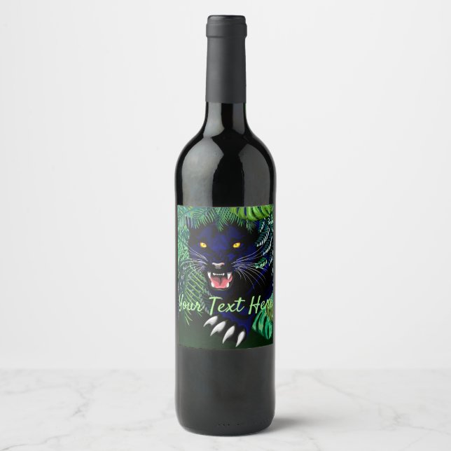 Black Panther Spirit of the Jungle Wine Label (Front)