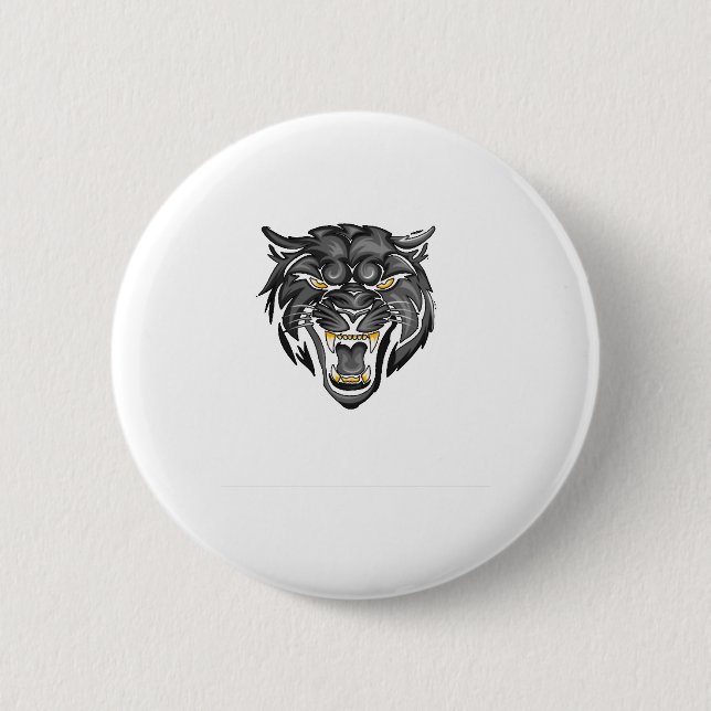 Black Panther Sticker1  2 Inch Round Button (Front)