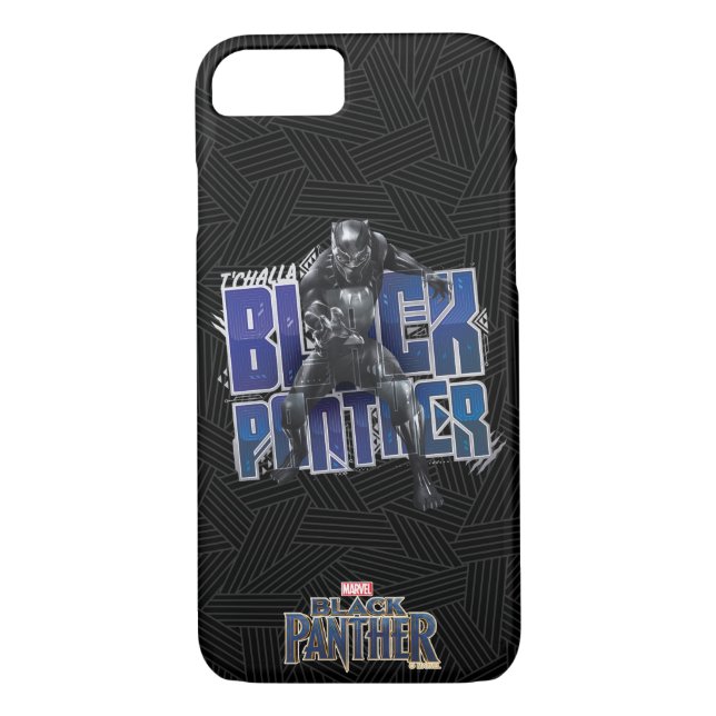Black Panther | T'Challa - Black Panther Graphic Case-Mate iPhone Case (Back)