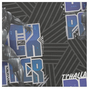 Black Panther   T'Challa - Black Panther Graphic Fabric
