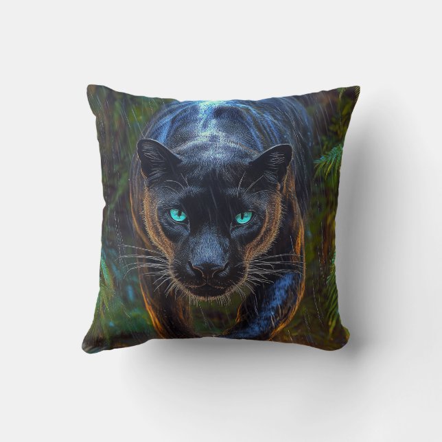 Black Panther Throw Pillow (Back)