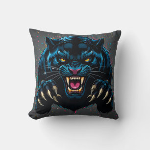 Black panther throw pillow