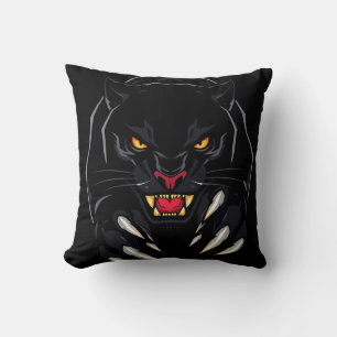 Black panther throw pillow