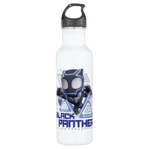 Black Panther Triangular Character Graphic 710 Ml Water Bottle