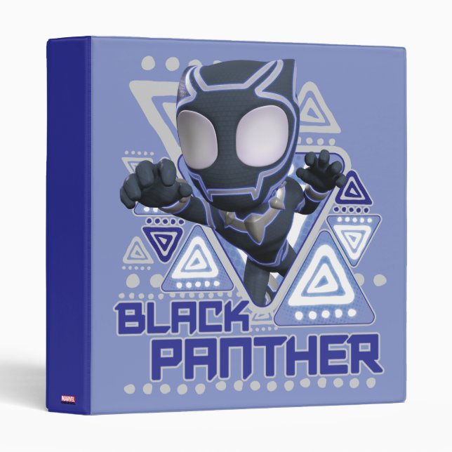 Black Panther Triangular Character Graphic Binder (Front/Spine)