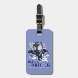 Black Panther Triangular Character Graphic Luggage Tag
