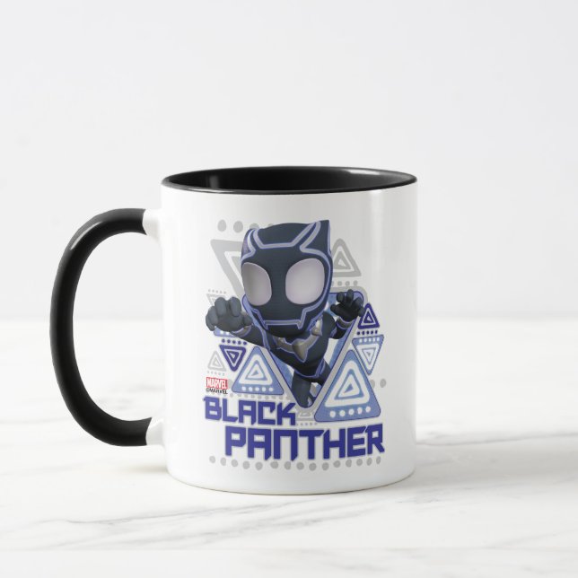 Black Panther Triangular Character Graphic Mug (Left)