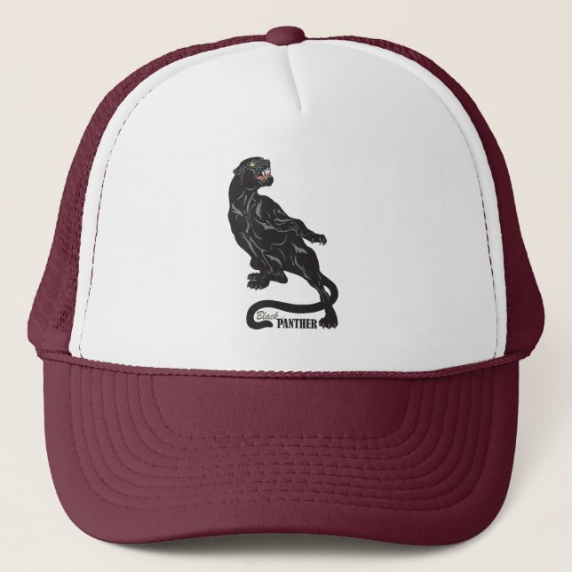 black panther trucker hat (Front)