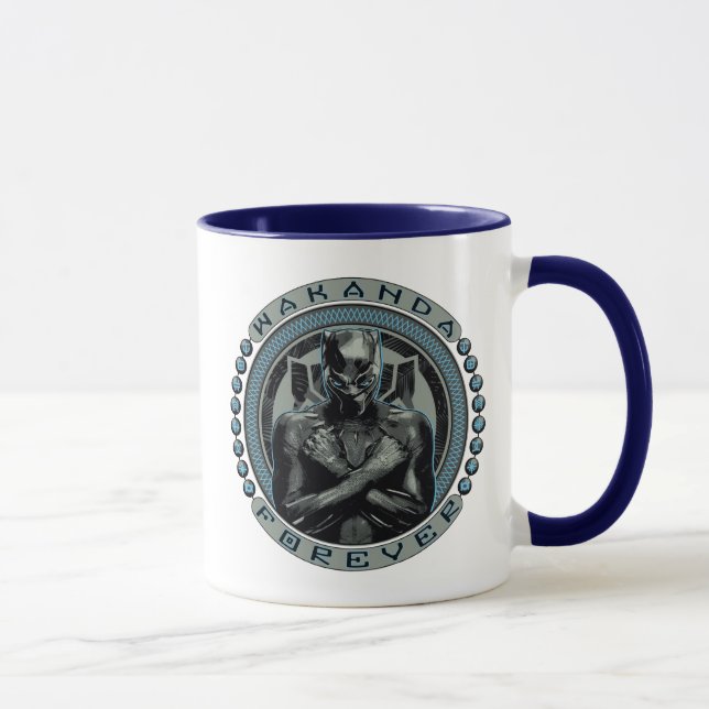 Black Panther | Wakanda Forever Badge Mug (Right)