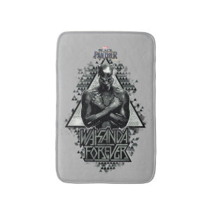 Black Panther   "Wakanda Forever" Graphic Bath Mat