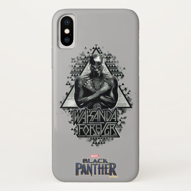 Black Panther | "Wakanda Forever" Graphic Case-Mate iPhone Case (Back)